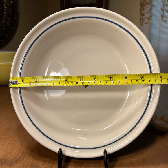 Longaberger Woven Traditions Farmhouse Blue Pie Plate 10" Vintage 1991 USA - Picture 3 of 6